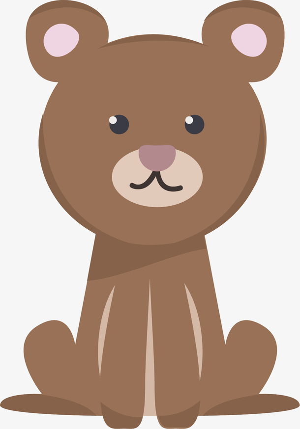 草地附近的棕熊