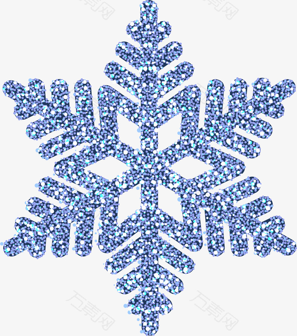 圣诞节雪花闪亮素材