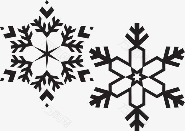 黑白雪花