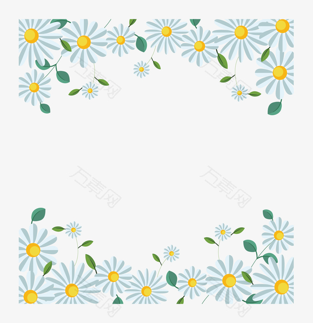 白色浪漫小雏菊花朵