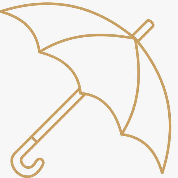 卡通夏日度假遮阳伞