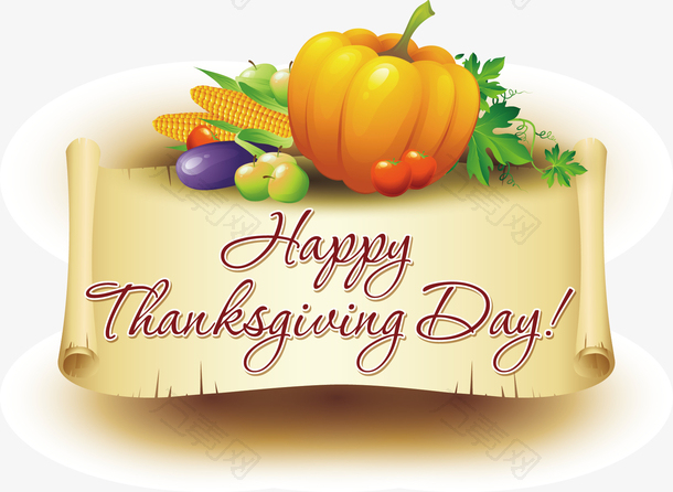 矢量图感恩节装饰