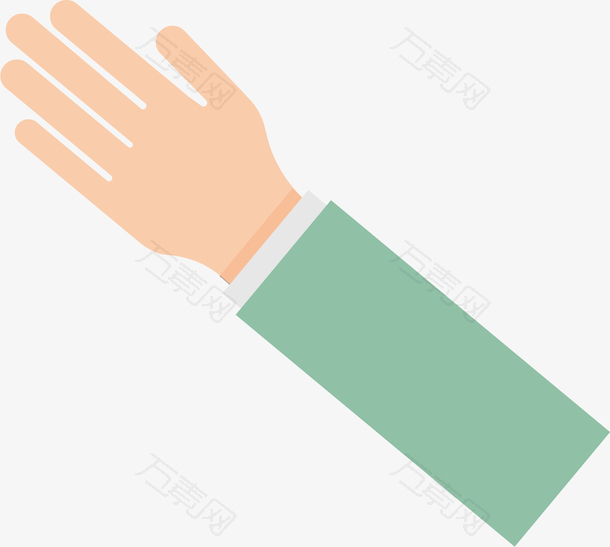 矢量图水彩创意手指