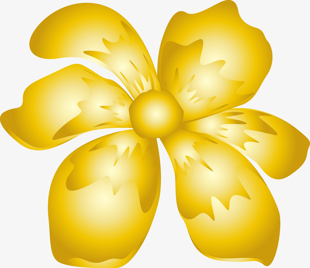 金色矢量花