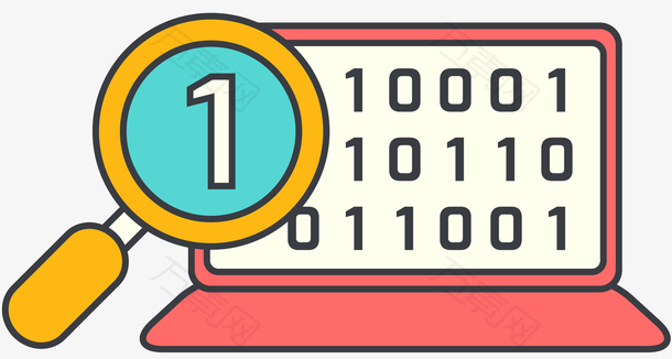 矢量大数据筛查图标元素