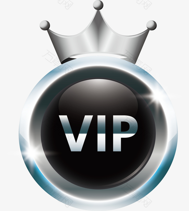 银色发光会员徽章