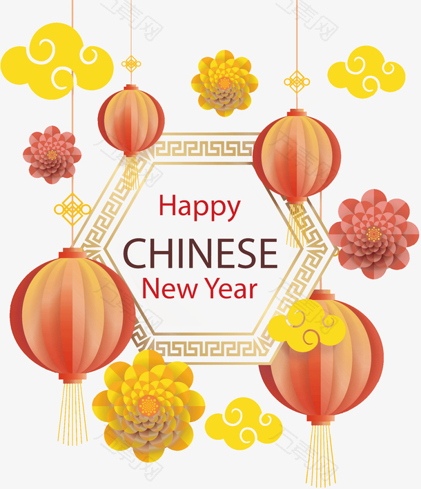 2023兔年春节新年剪纸newyear