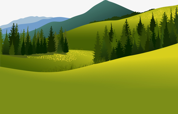 美丽青山风景插图