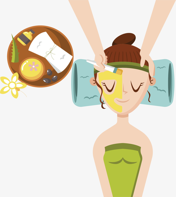 美容院做面膜的人