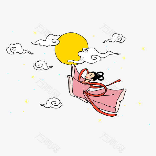 嫦娥奔月设计素材