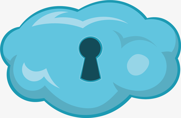 矢量图淡蓝色钥匙孔