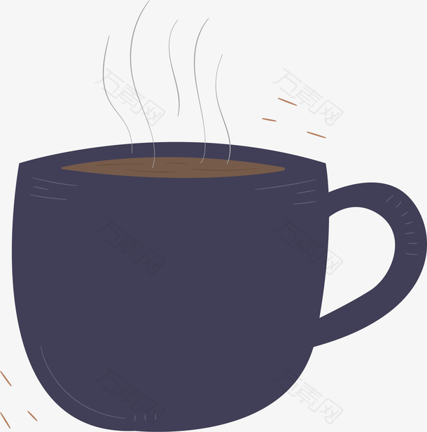 秋季立秋蓝色杯子