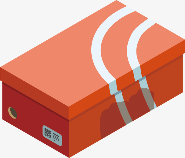 矢量图卡通精致鞋盒