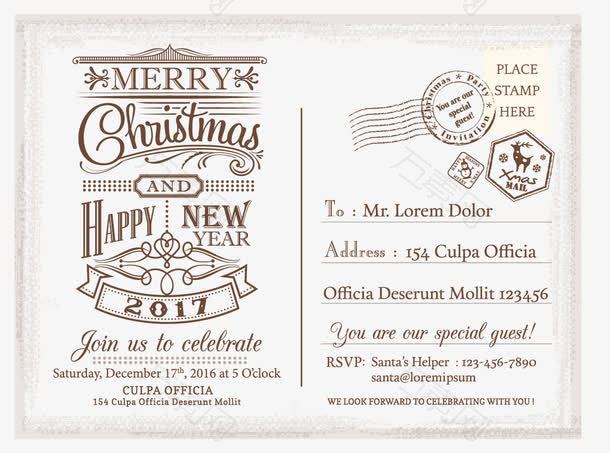 复古欧式明信片