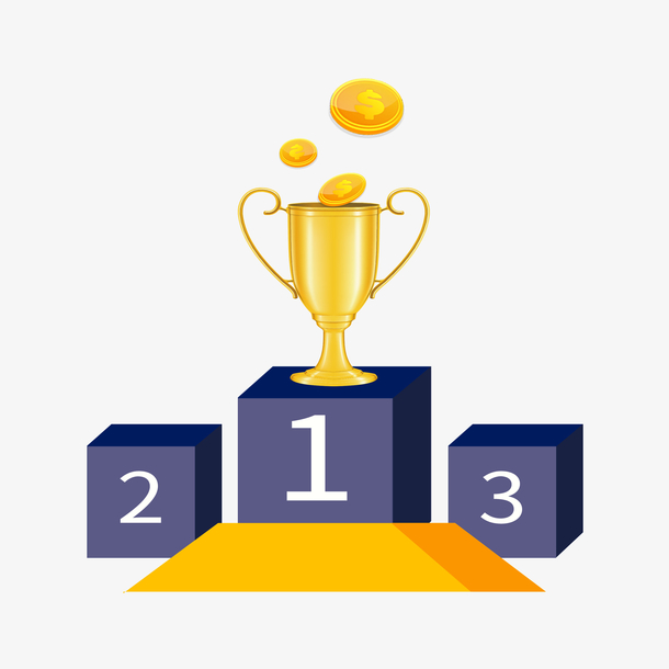 精美金色奖杯设计矢量素材