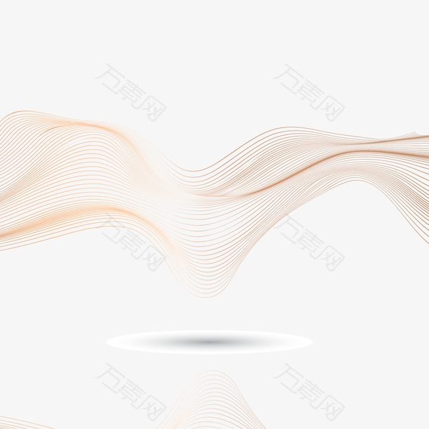 矢量黄色丝线下载