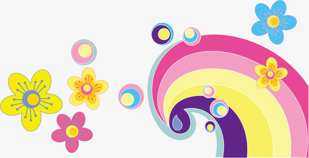 花朵卡通矢量素材