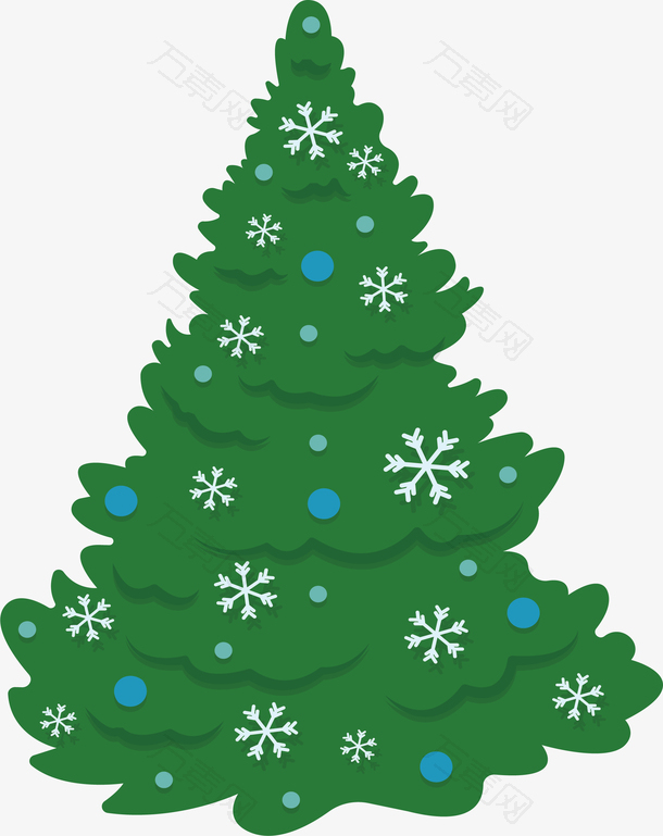 雪花圣诞树