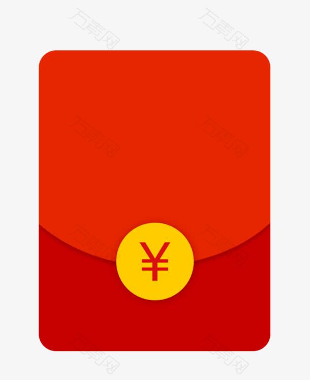 手绘红色优惠券红包