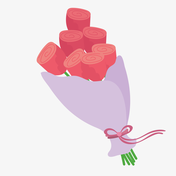 玫瑰花束设计图