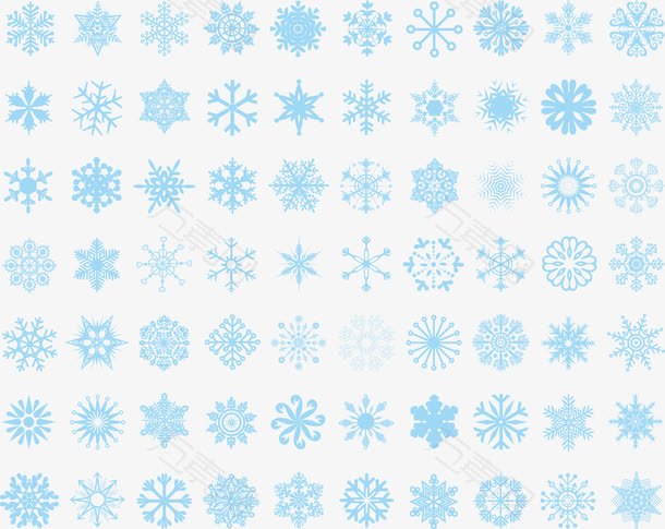 圣诞节雪花图案合集