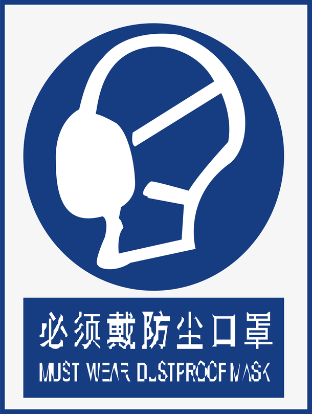 佩戴防尘口罩