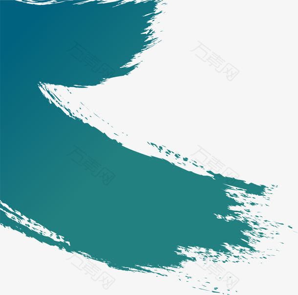 绿色墨迹笔刷