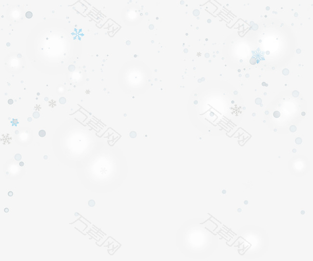 浪漫雪花光晕
