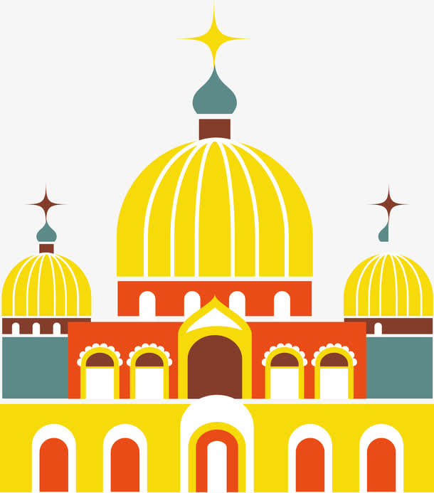 平面皇宫矢量图