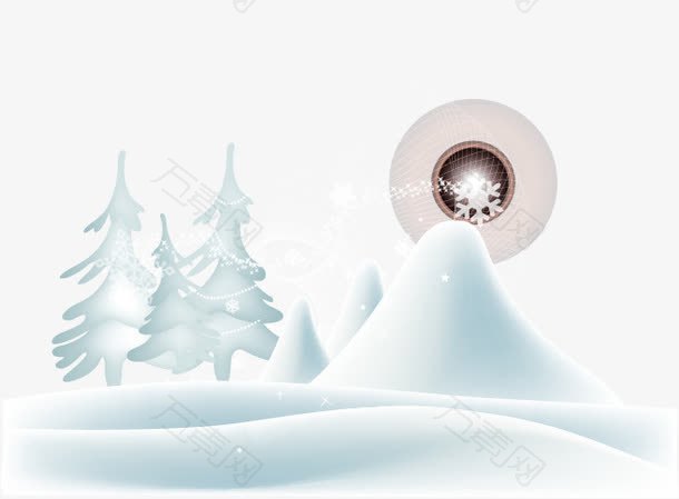 矢量图下大雪了
