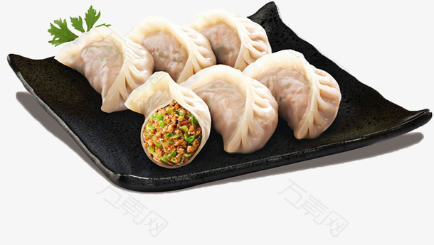 冬季冬至热饺子美食