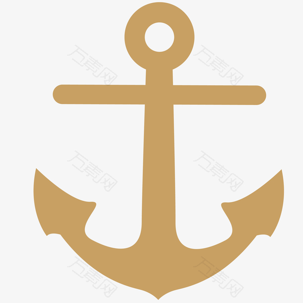 船锚模型矢量插画