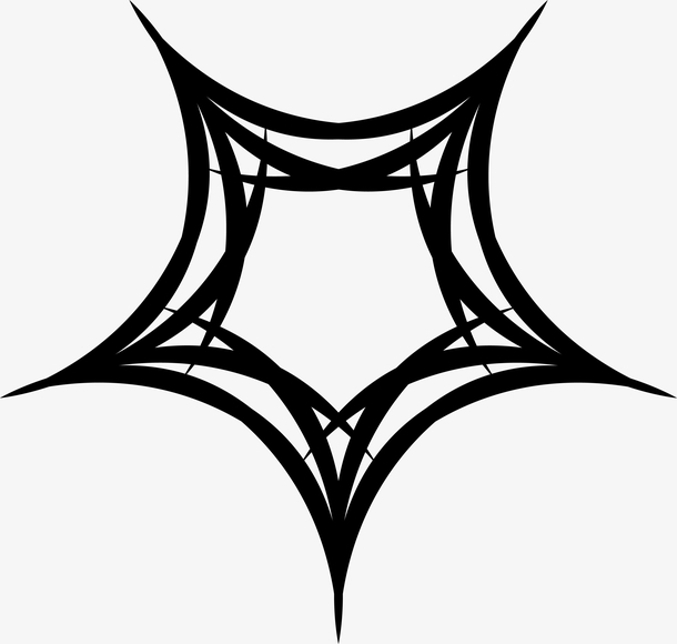 黑色创意蜘蛛网