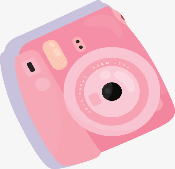粉色可爱拍立得相机