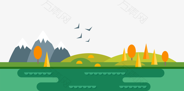 踏青春游海报设计