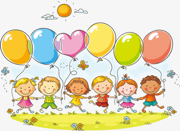 卡通绘画的孩子