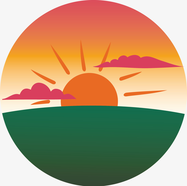 密歇根湖上空的日出