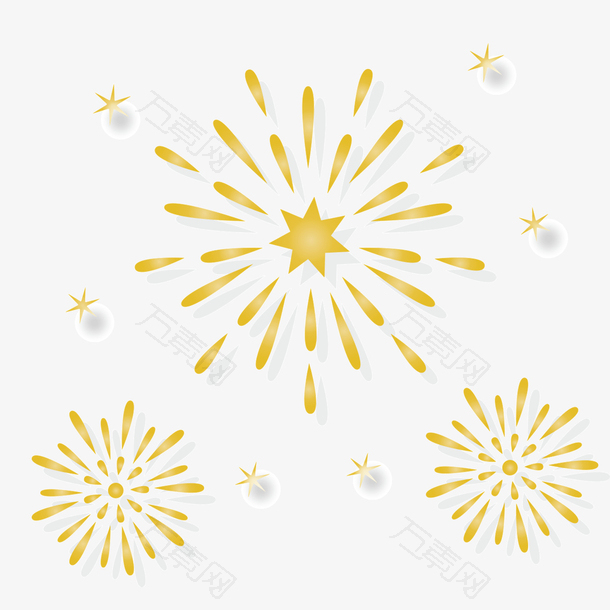 2022虎年卡通手绘喜庆春节烟花