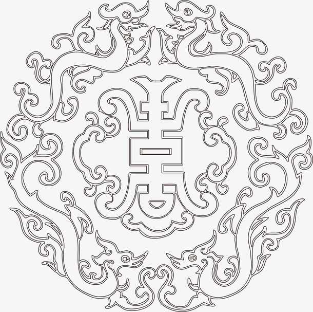 中国风花纹图案矢量