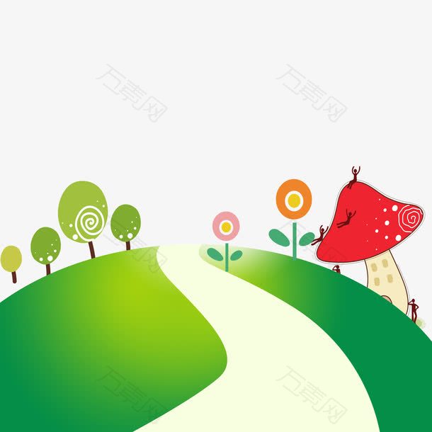 绿色现代节日装饰