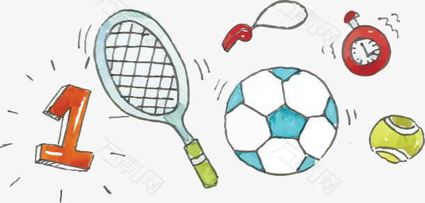 开学日卡通体育课