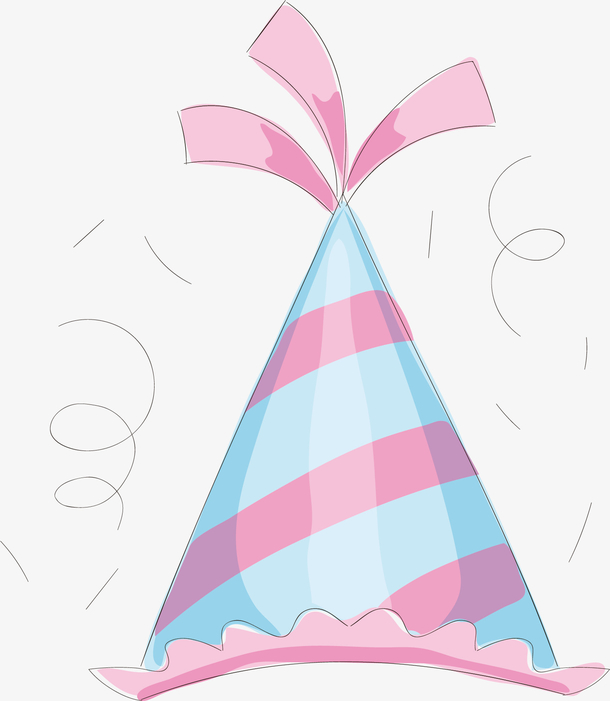 矢量图创意生日帽