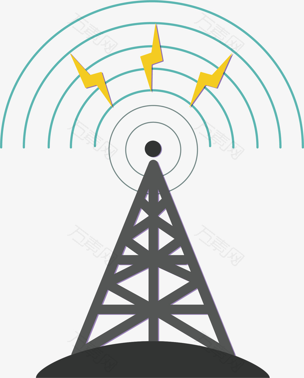 矢量图信号传送塔