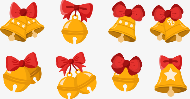可爱圣诞铃铛素材