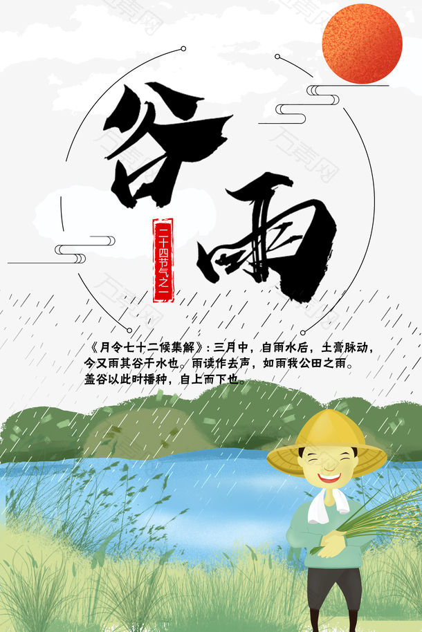 谷雨农民耕种季节