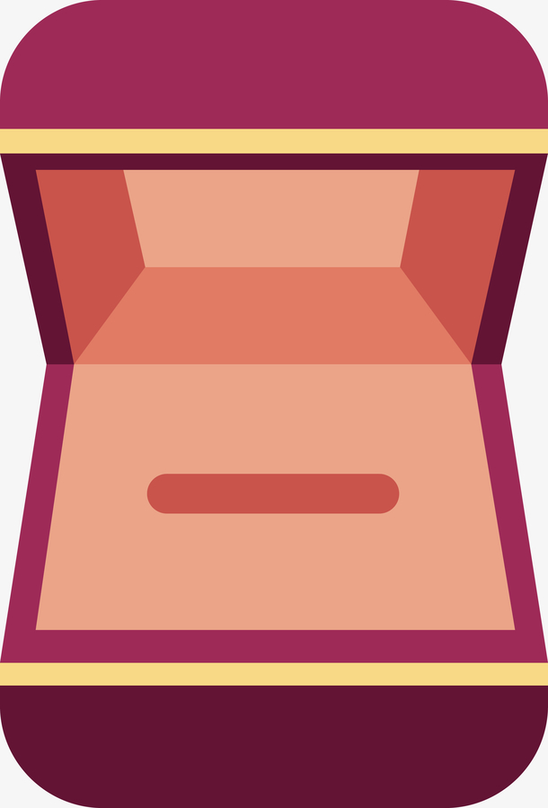 首饰盒俯视首饰盒展开