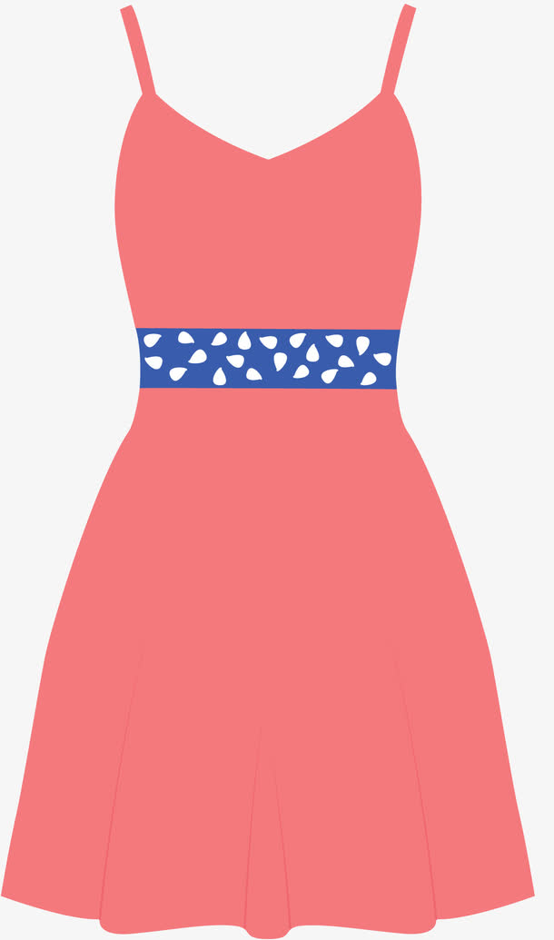 矢量连衣裙插画素材