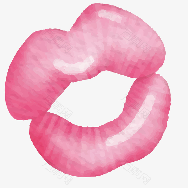 浪漫七夕情人节爱心红嘴矢量图