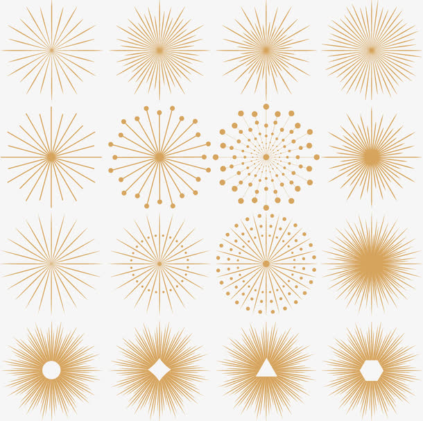 放射状扁平背景