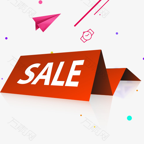 SALE促销立体购物标签
